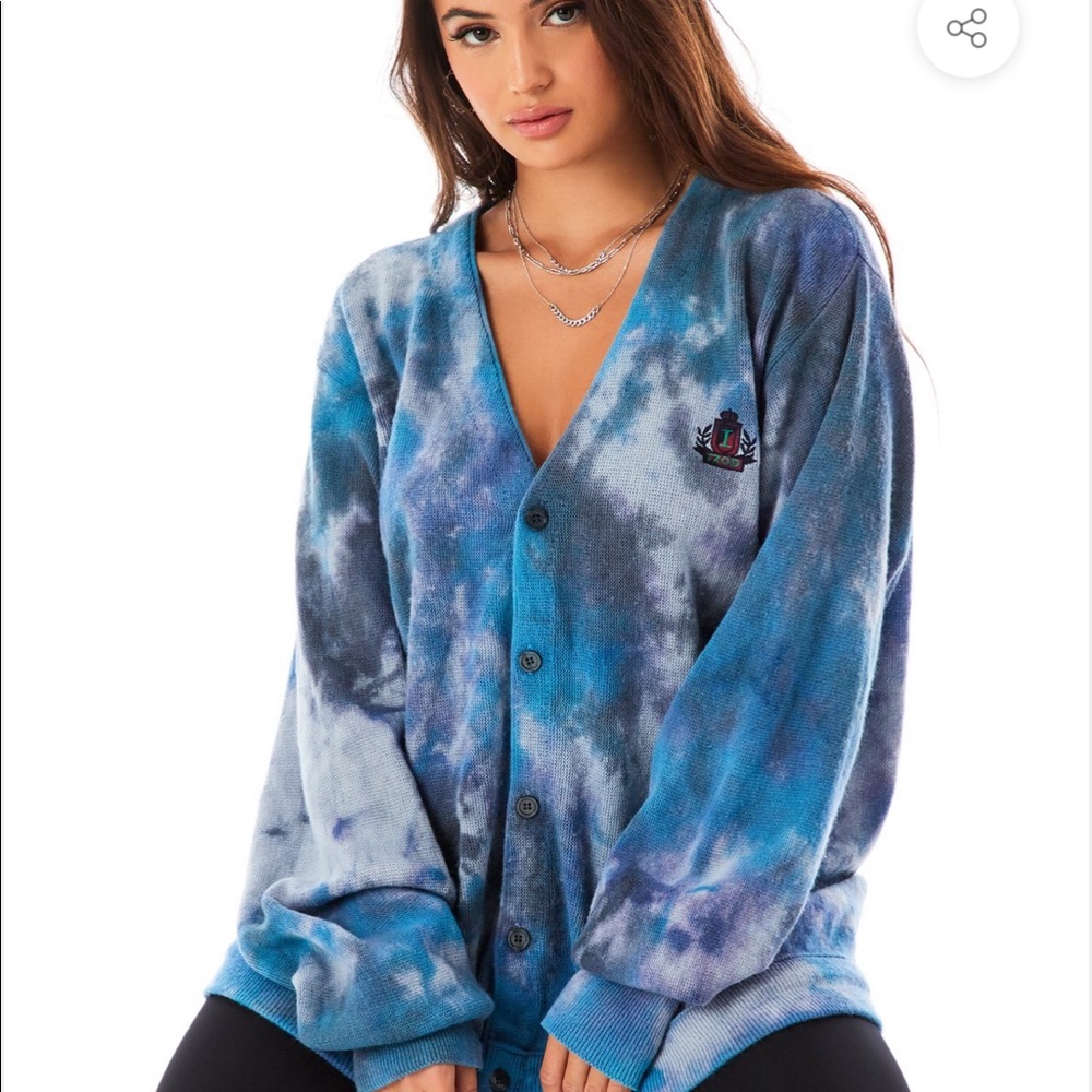 LF vintage cloud tie dye cardigan